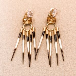 Tory Burch FW17 Faux Porcupine Clio Earrings